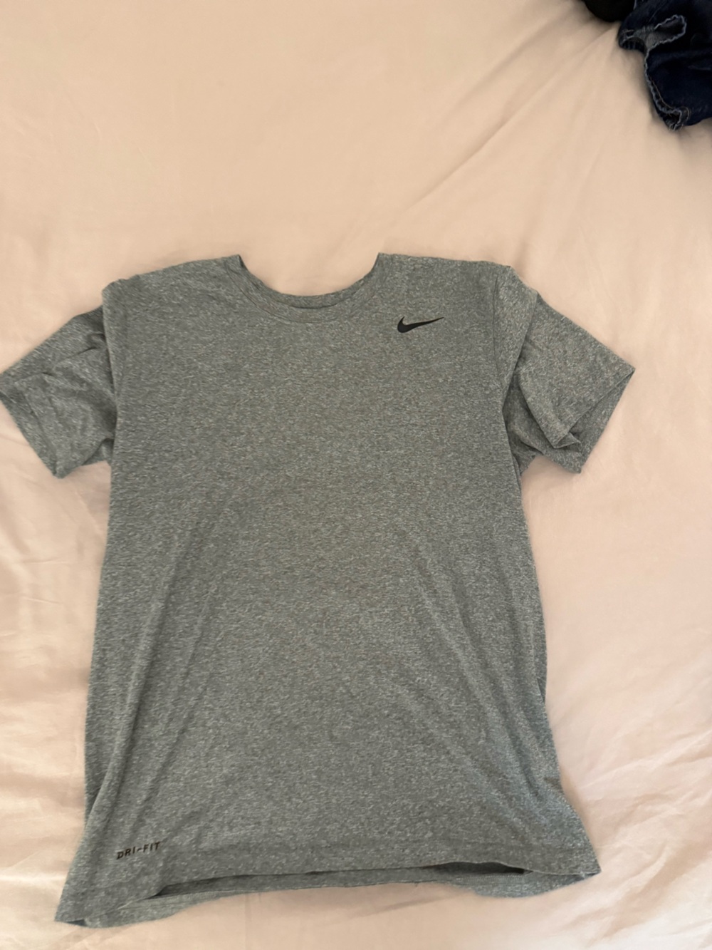 Nike Heather Gray Short Sleeve Dri-FIT Tee